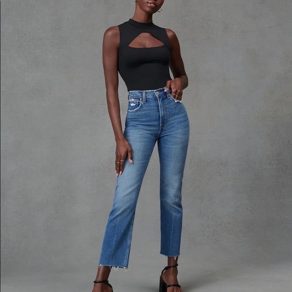 Abercrombie & Fitch Denim - Abercrombie ankle straight ultra high rise denim jeans NEW